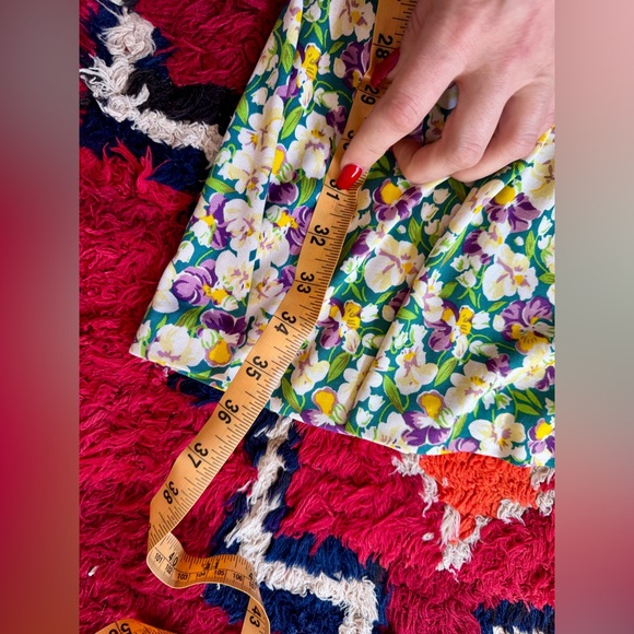 Y2K does 60s Vintage Silk Diane Von Furstenberg Multicolor Floral Midi Dress - Picture 6 of 9